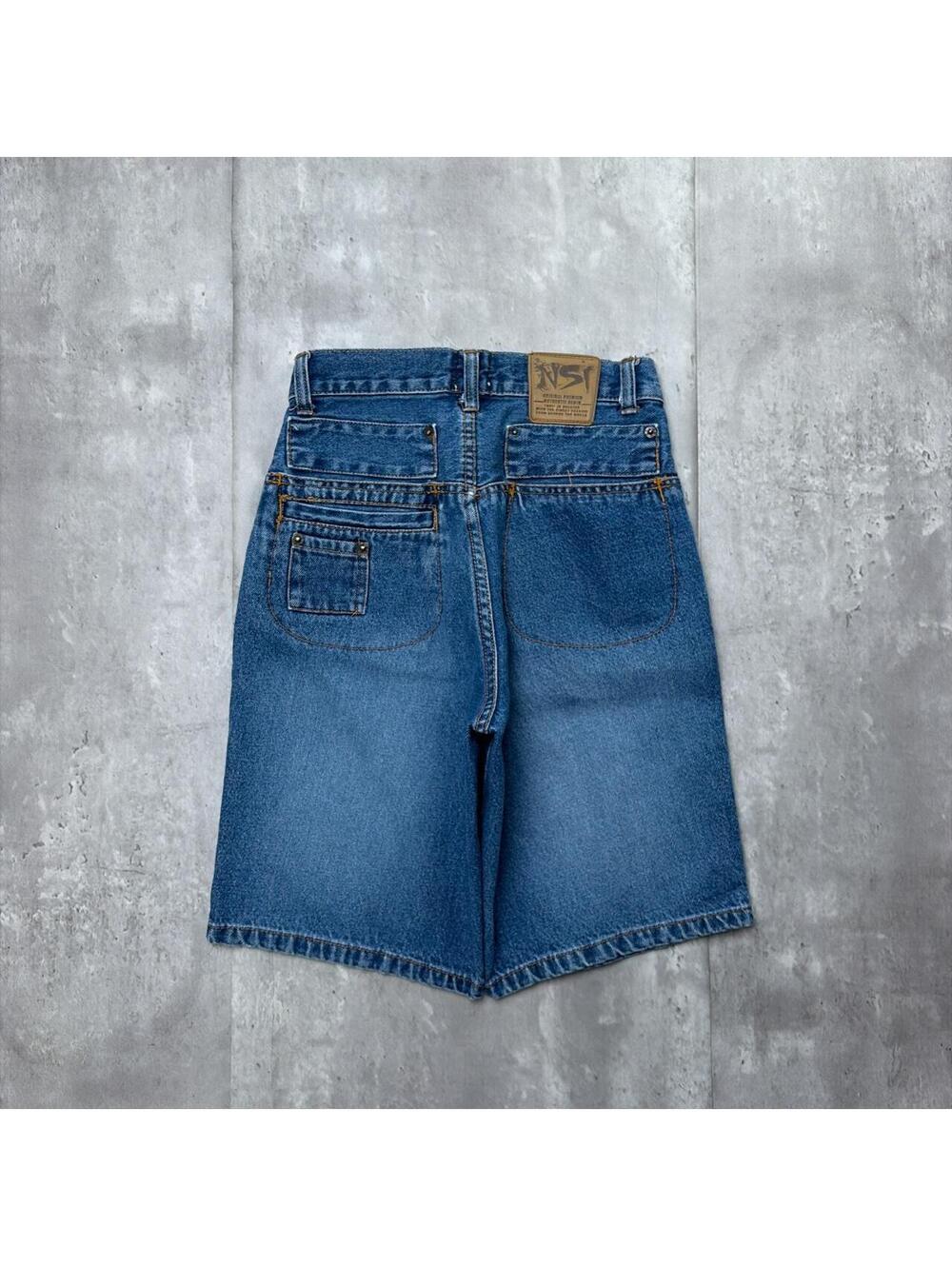 Y2K Blue NSI Grunge Baggy Skater Denim Jorts